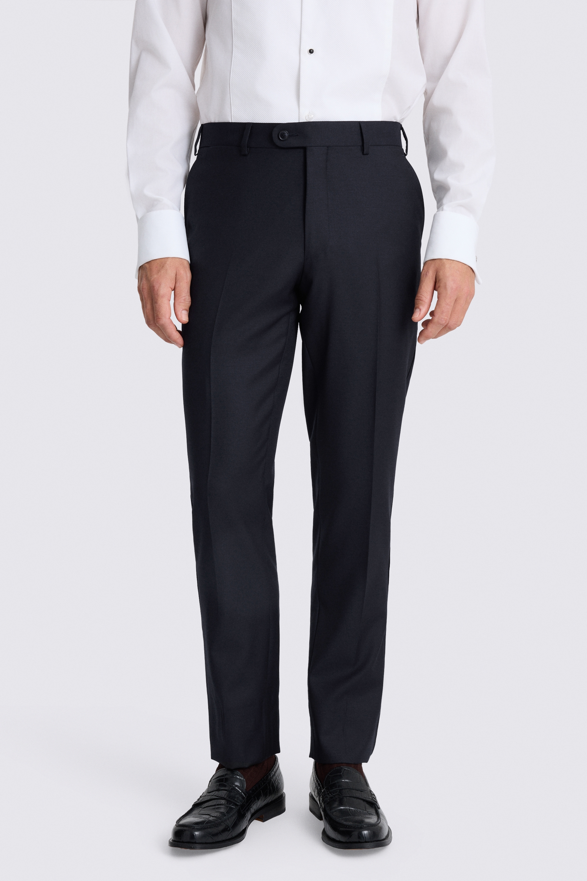Italian Tailored Fit Navy Twill Tuxedo